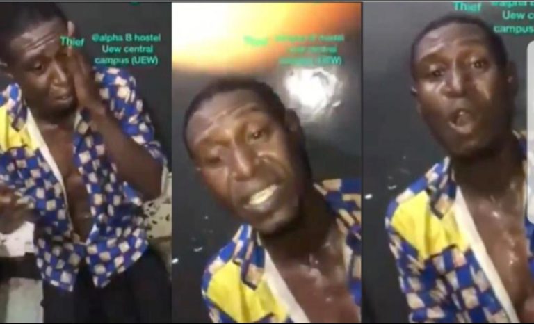 UEW: Thief forced to sing hymn after he was caught on campus [Video]