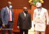 GFA boss, Kurt Okraku, President Akufo Addo and Sports Minister Mustapha Ussif
