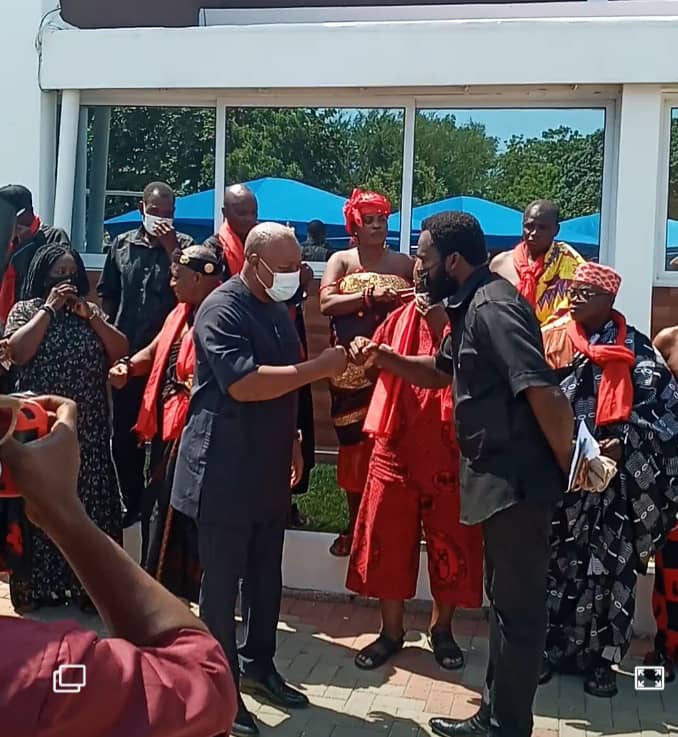 Anlo, other Volta Chiefs and families pay courtesy call on John Mahama