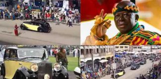 Otumfuo rides in the streets of Kumasi