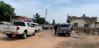 Crime sceme of kasoa ritual killing