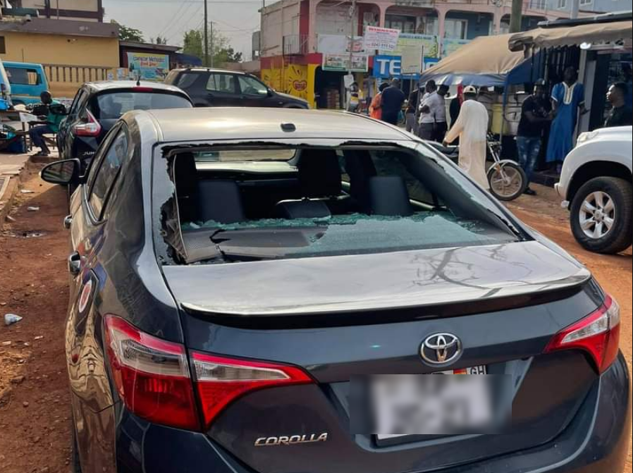 Man narrowly escapes death after armed robbers tried snatching his car at GIMPA