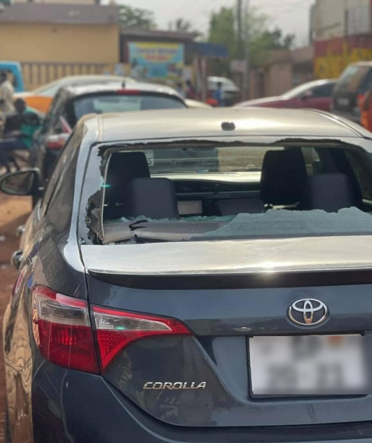 Man narrowly escapes death after armed robbers tried snatching his car at GIMPA