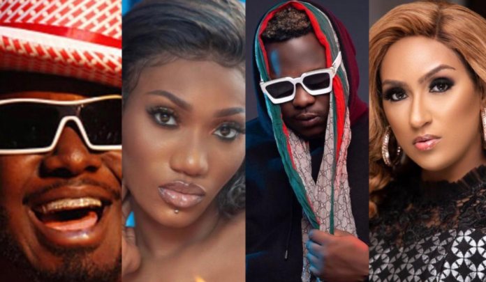 L-R: T-Pain, Wendy Shay, Medikal and Juliet Ibrahim