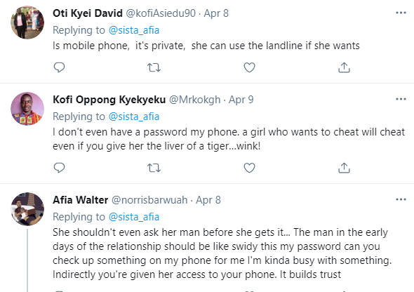 Give your girlfriend access to your phone, she'll never cheat on you - Sista Afia 