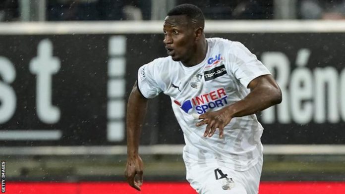 Nicholas Opoku in action for French side Amiens