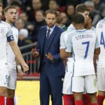 Southgate with England players