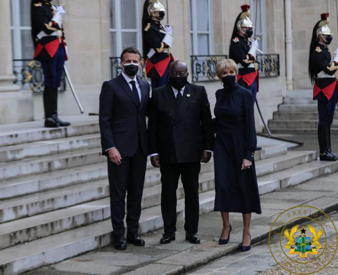 Macron receives Akufo-Addo at Elysee Palace ahead of Summit