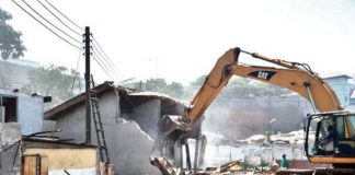 File photo of a demolished building
