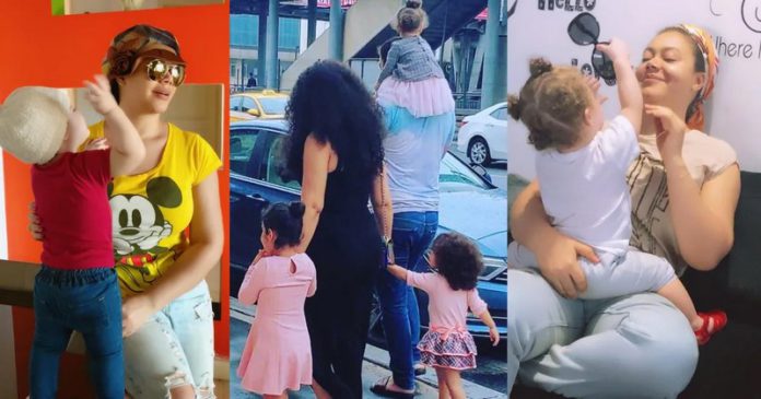 Nadia Buari and kids