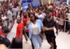 Jackie Appiah at a mall