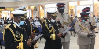 The induction ceremony was held at the Garrison Methodist Presbyterian Church