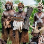 The cannibalistic people who use human skulls as pillows Asmat tribe