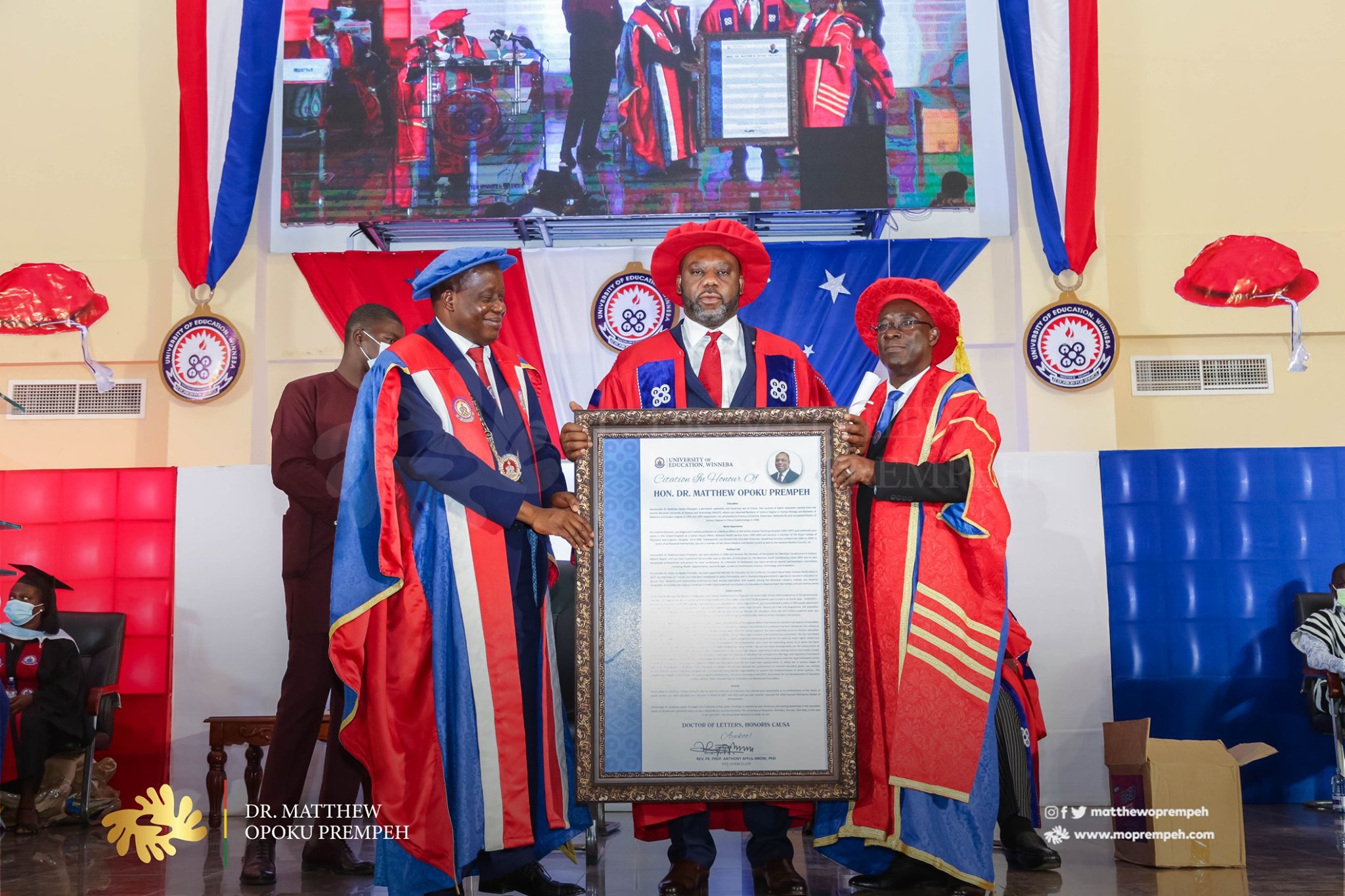 UEW confers honorary doctorate degree on Napo [Photos]