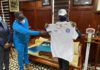 Gabby Otchere Darko with Great Olympics jersey
