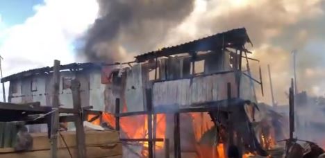 Traders helpless as fire razes part of Kantamanto timber market
