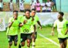 Dreams FC celebrate
