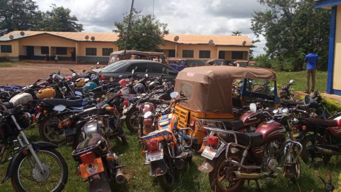 50 motorbikes, 'Pragya and Aboboyaa' impounded in police swoop at Sefwi