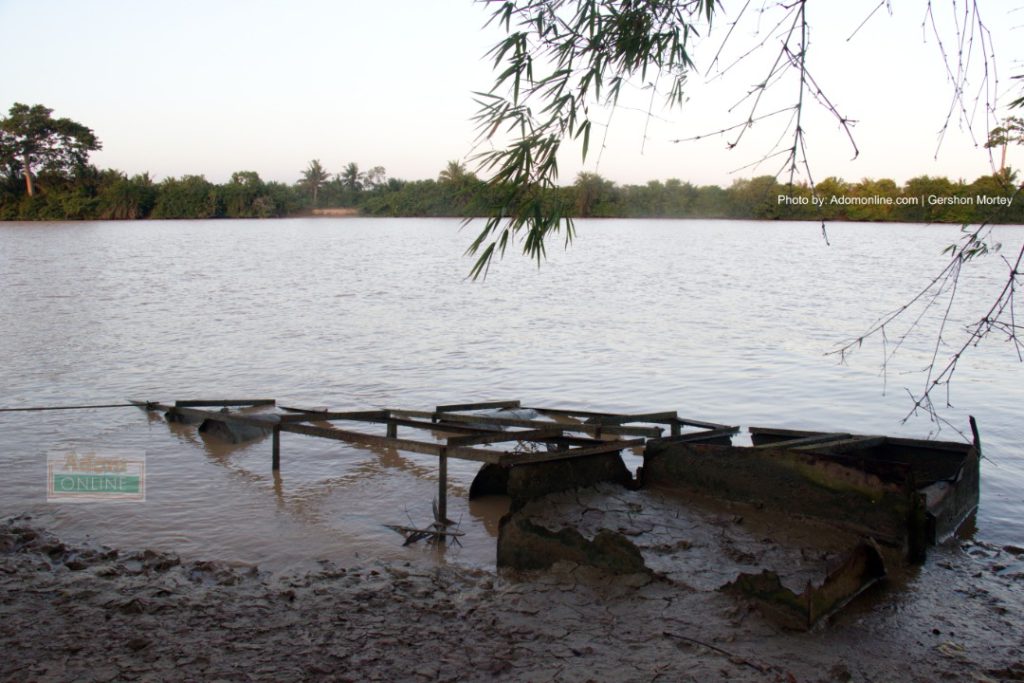 Galamsey activities affect River Pra | Photo by Adomonline.com | Gershon Mortey