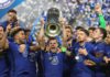 Chelsea players celebrate
