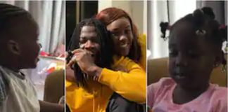 Stonebwoy and children