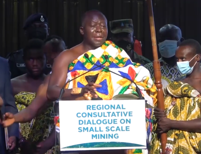 Asantehene Otumfuor Osei Tutu II at the Regional Consultative Dialogue on Small Scale Mining