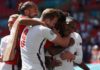 England celebrate Raheem Sterling's goal Image credit: Getty Images
