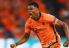 Denzel Dumfries of Netherlands celebrates Image credit: Getty Images