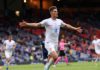 JUNE 14: Patrik Schick of Czech Republic celebrates after scoring their side's first goal during the UEFA Euro 2020 Championship Group D match between Scotland v Czech Republic at Hampden Park on June 14, 2021 in Glasgow, Scotland Image credit: Getty Images