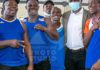 Sports Minister with Black Bombers