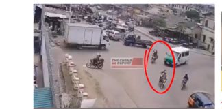 CCTV footage shows robbers escaping with cash amid sporadic gunshots