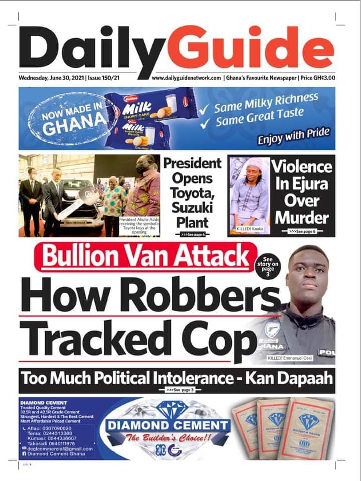 Newspaper Headlines Wednesday June 30 21 Adomonline Com Newspaper Headlines Wednesday June 30 21 Adomonline Com