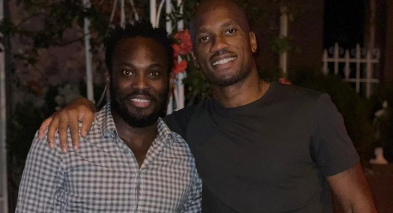 Check out lovely reunion photo of Michael Essien and Drogba