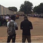 Thousands que for Ghana Armed Forces job at the EL-Wak stadium