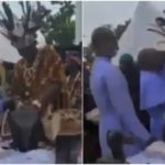Massive reaction as traditionalist is seen spraying money on Rev. Father
