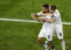 MUNICH, GERMANY - JULY 02: (BILD ZEITUNG OUT) Lorenzo Insigne of Italy celebrates after scoring his team's second goal with Nicolo Barella of Italy during the UEFA Euro 2020 Championship Quarter-final match between Belgium and Italy at Football Arena Muni Image credit: Getty Images