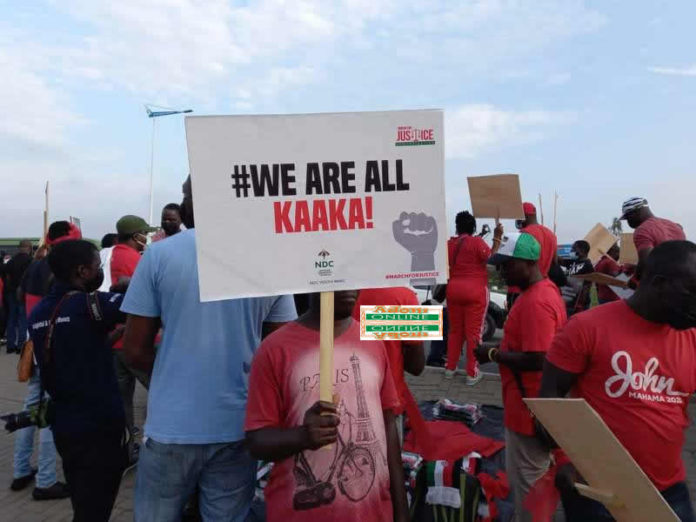 NDC embarks on ‘March For Justice’ demo