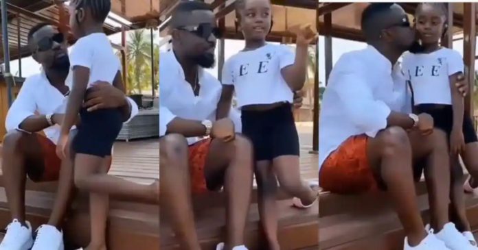 sarkodie and daughter, Titi