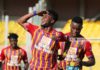 Afriyie Barnieh celebrates