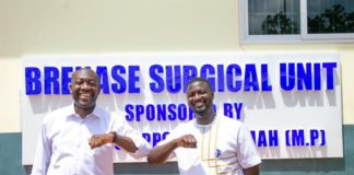 MP Oppong-Nkrumah with Dr. Prince Koranteng Ampaw (right)