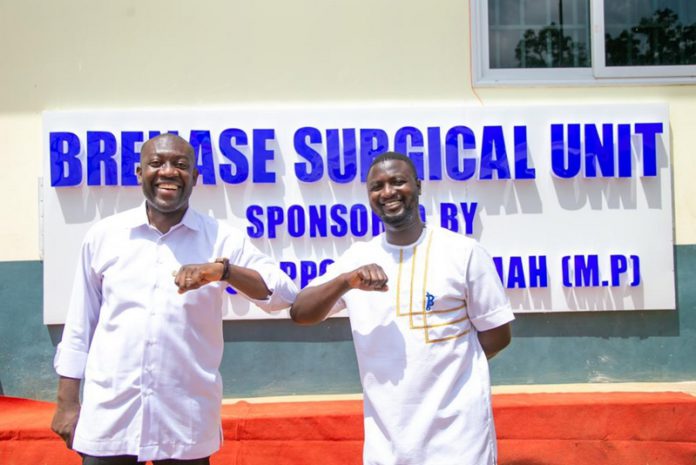 MP Oppong-Nkrumah with Dr. Prince Koranteng Ampaw (right)