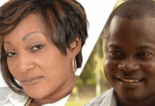 Ex-wife [R] and Odartey Lamptey [L]