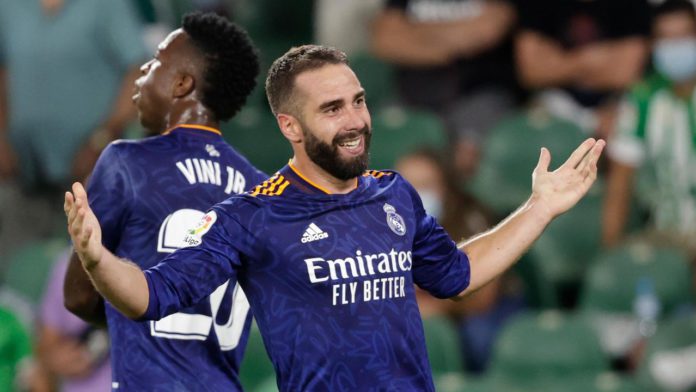 Dani Carvajal celebrates his goal Image credit: Getty Images