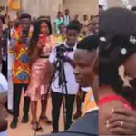 bride disgraces groom as she refuses to kiss him at their wedding