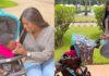 Fella Makafui with her daughter, Island Frimpong