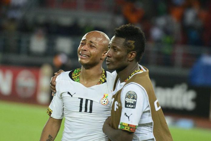 Andre Ayew and Asamoah Gyan