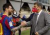 Messi and Barcelona president