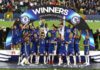 Chelsea celebrate Super Cup