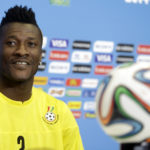 2022 World Cup: Don’t write off Asamoah Gyan when he stays fit – Ghanaians cautioned Ghana's Asamoah Gyan attends a news conference before an official training session the day before the group G World Cup soccer match between Ghana and the United States at the Arena das Dunas in Natal, Brazil, Sunday, June 15, 2014. (AP Photo/Dolores Ochoa)