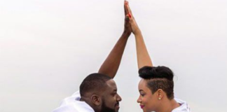 Elikem shares romantic time with Pokello on a boat with the description "The two shall become one"